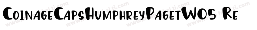 CoinageCapsHumphreyPagetW05 Regular字体转换
